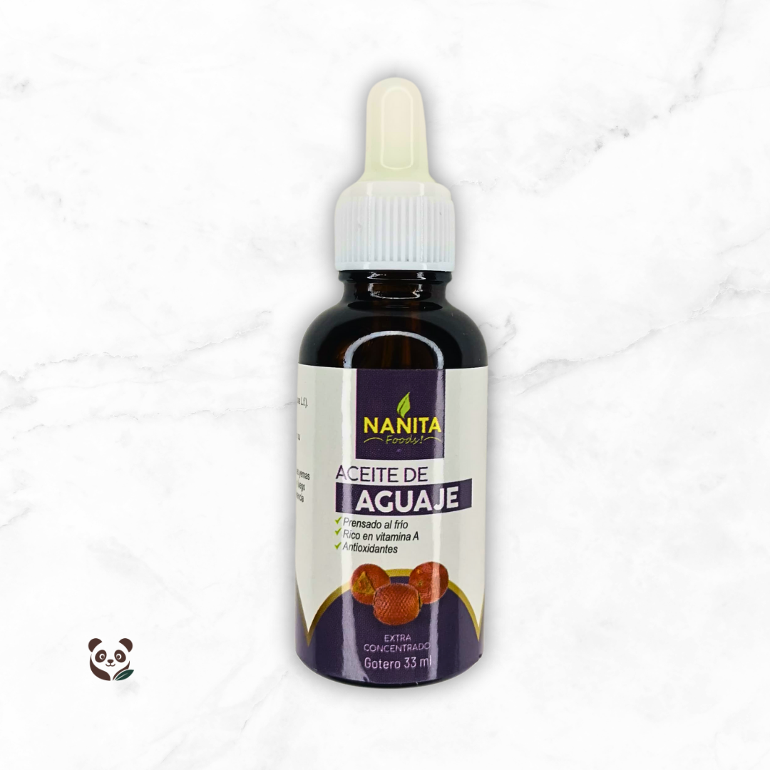 Aceite de Aguaje Comestible | Rico en vitamina A y hormonas naturales Nanita Foods