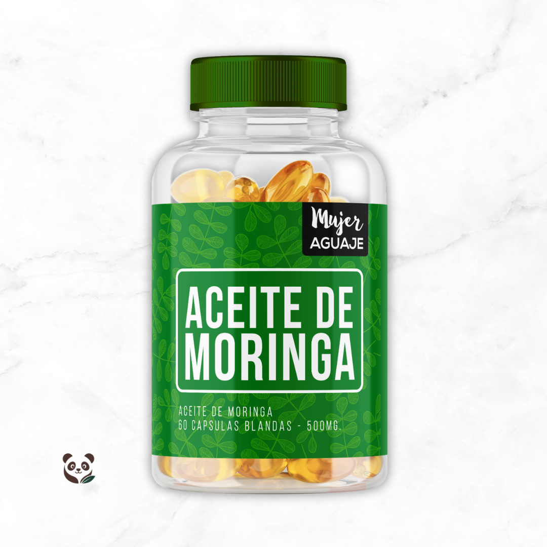Aceite de Moringa en cápsulas | Vitamina E natural Mujer Aguaje