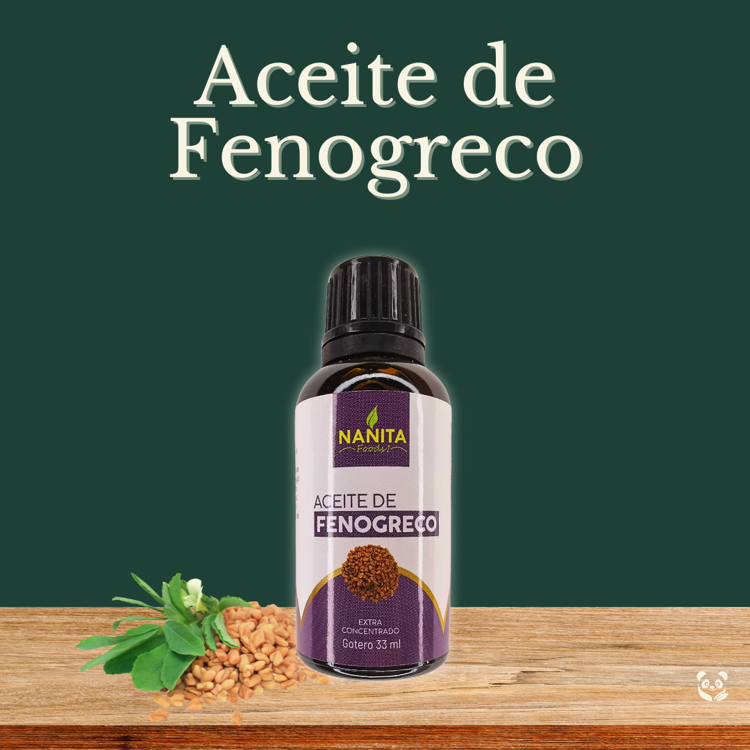 Aceite de Fenogreco | Volumen y firmeza femenina con fitoestrógenos Nanita Foods