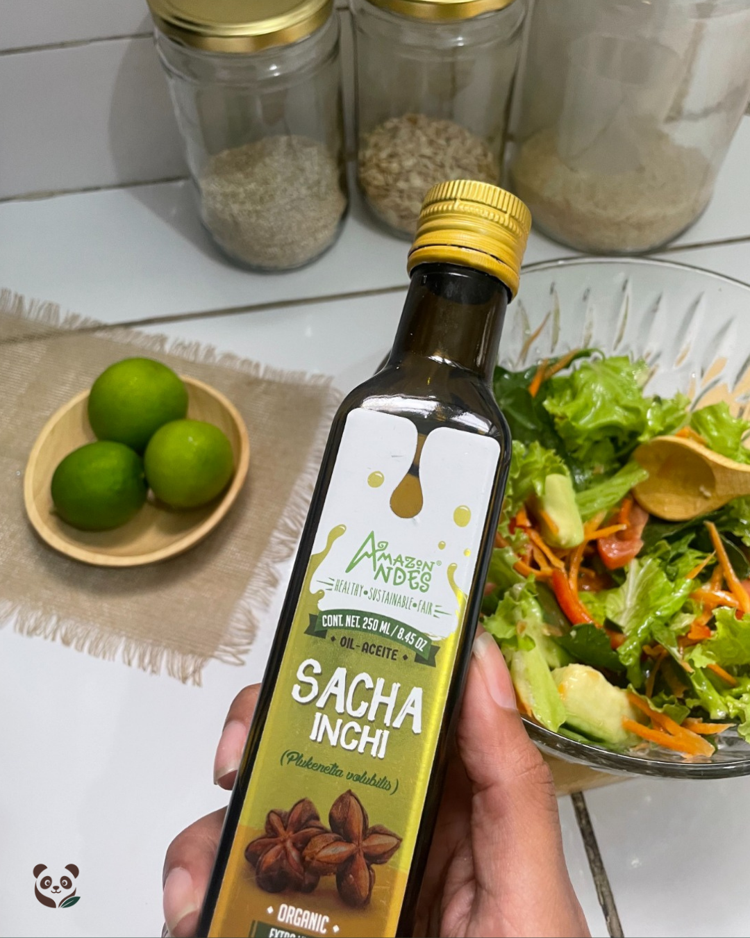 Aceite de Sacha Inchi Orgánico | Extra virgen prensado en frío Amazon Andes