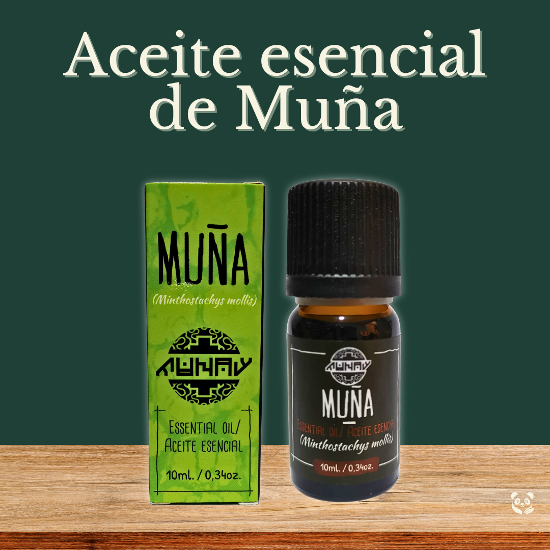 Aceite Esencial de Muña | Alivio digestivo y defensa contra Helicobacter MUNAY