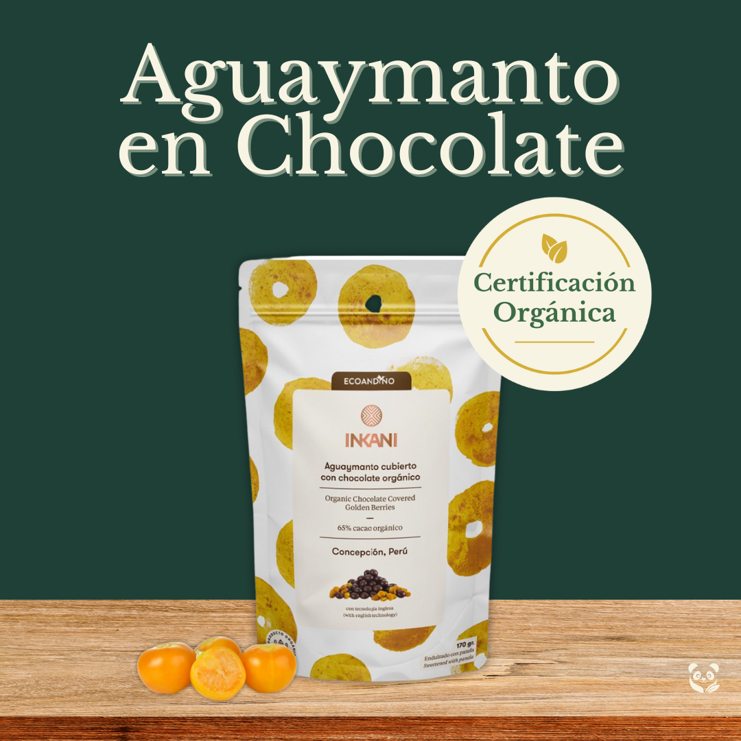 Aguaymanto en Chocolate Orgánico | Snack saludable y funcional Ecoandino