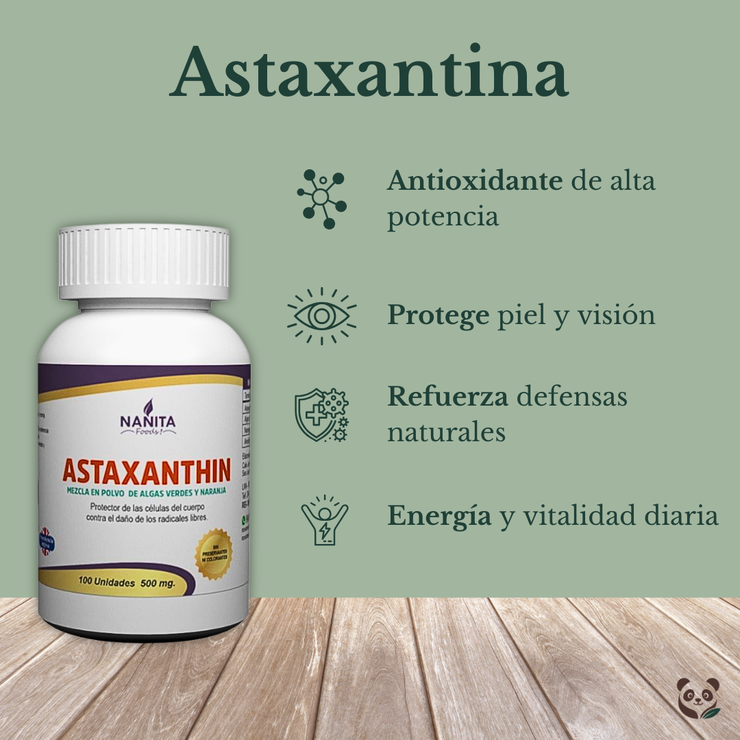 Astaxantina | Protección antioxidante celular de alta absorción Nanita Foods