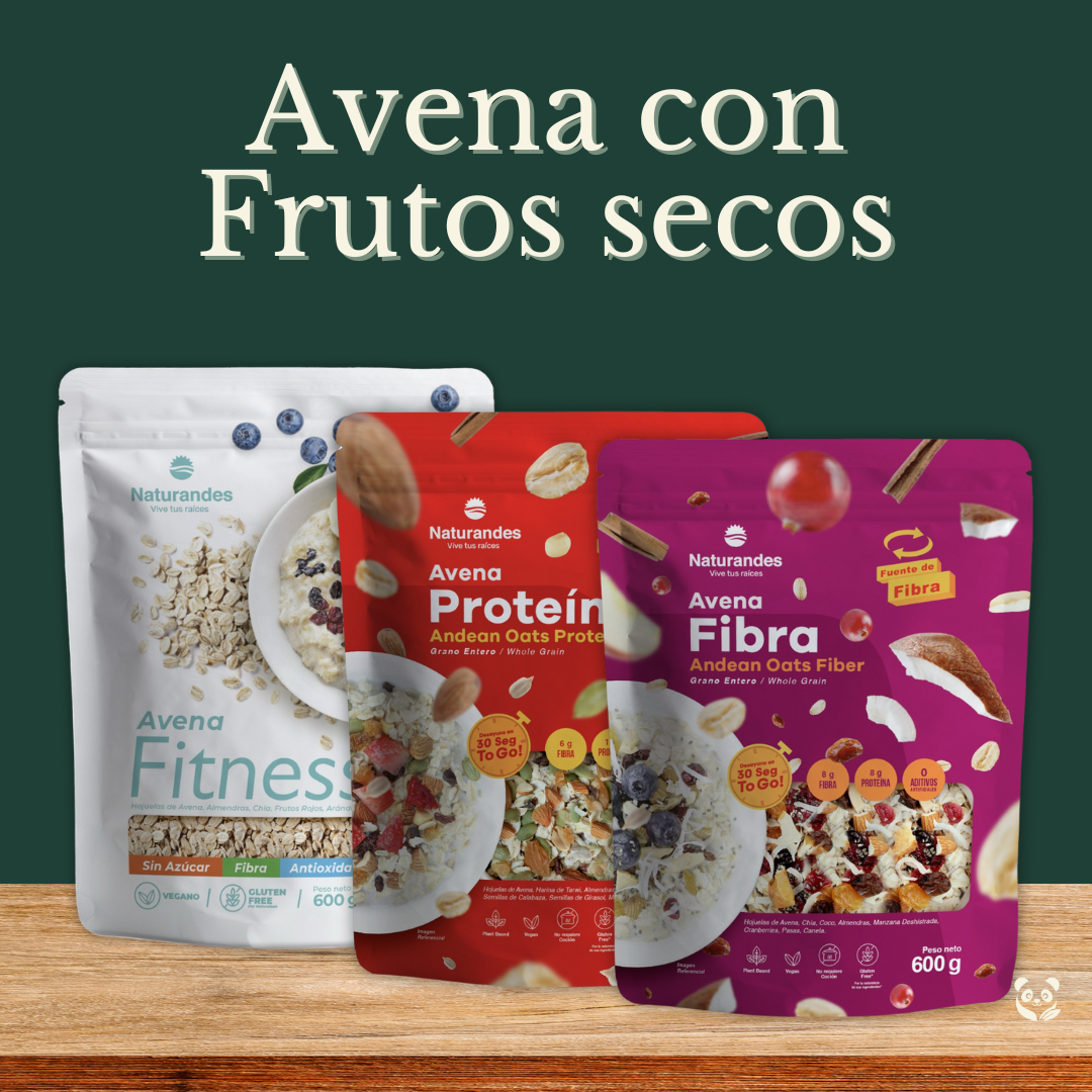 Mezcla de Avena con Frutos Secos | Fibra, proteína y energía vegetal Naturandes
