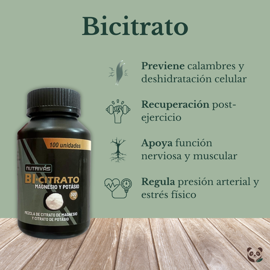 Bicitrato | Potasio y magnesio para equilibrio celular y energía Nutrivás, Nanita Foods