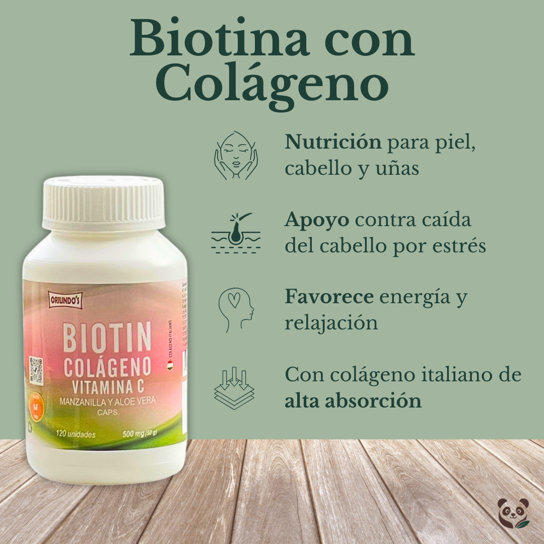 Biotina con Colágeno | Cabello, piel y energía renovada Oriundo's