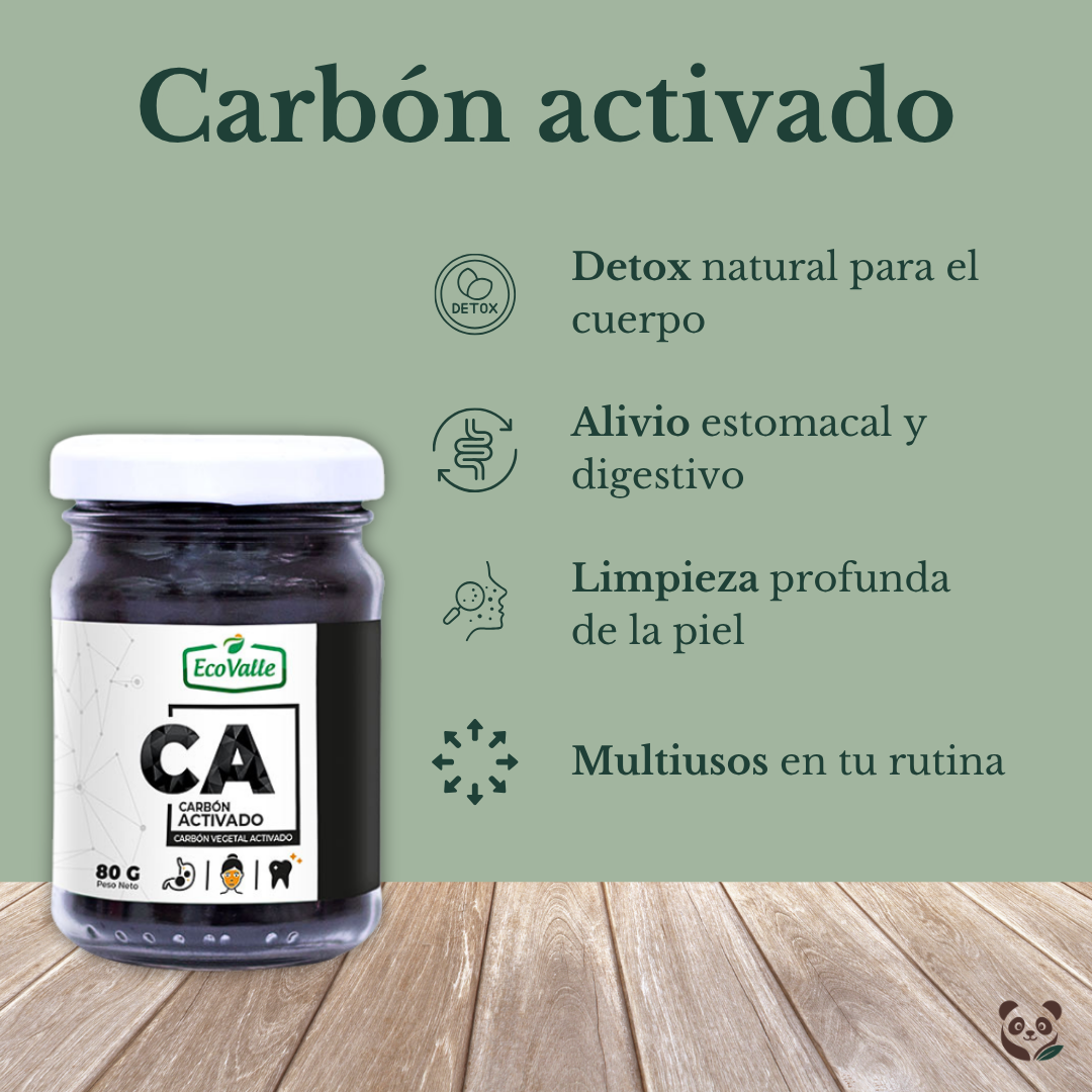 Carbón Activado de Coco | Detox natural y multiuso EcoValle