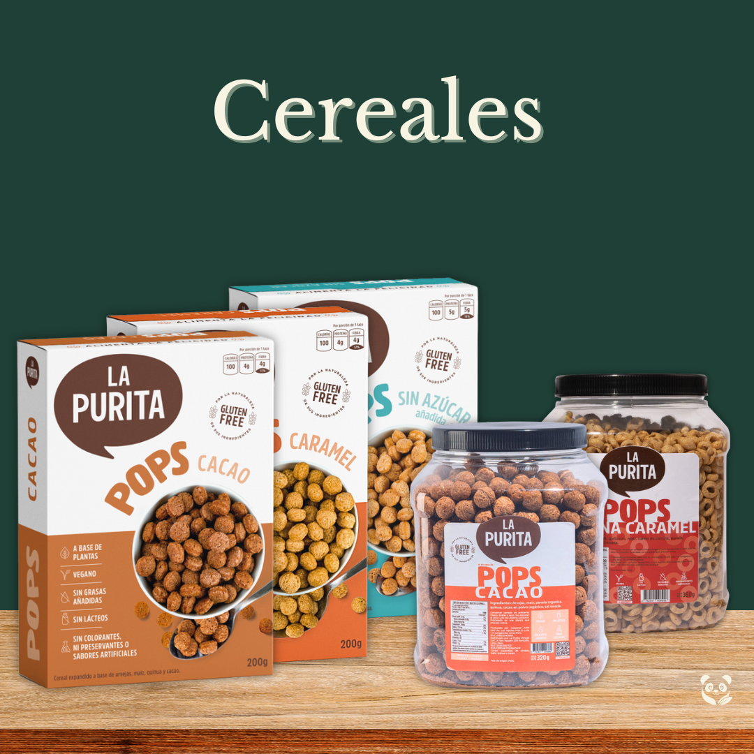 Cereales POPS | Crocantes, nutritivos y libres de gluten La Purita