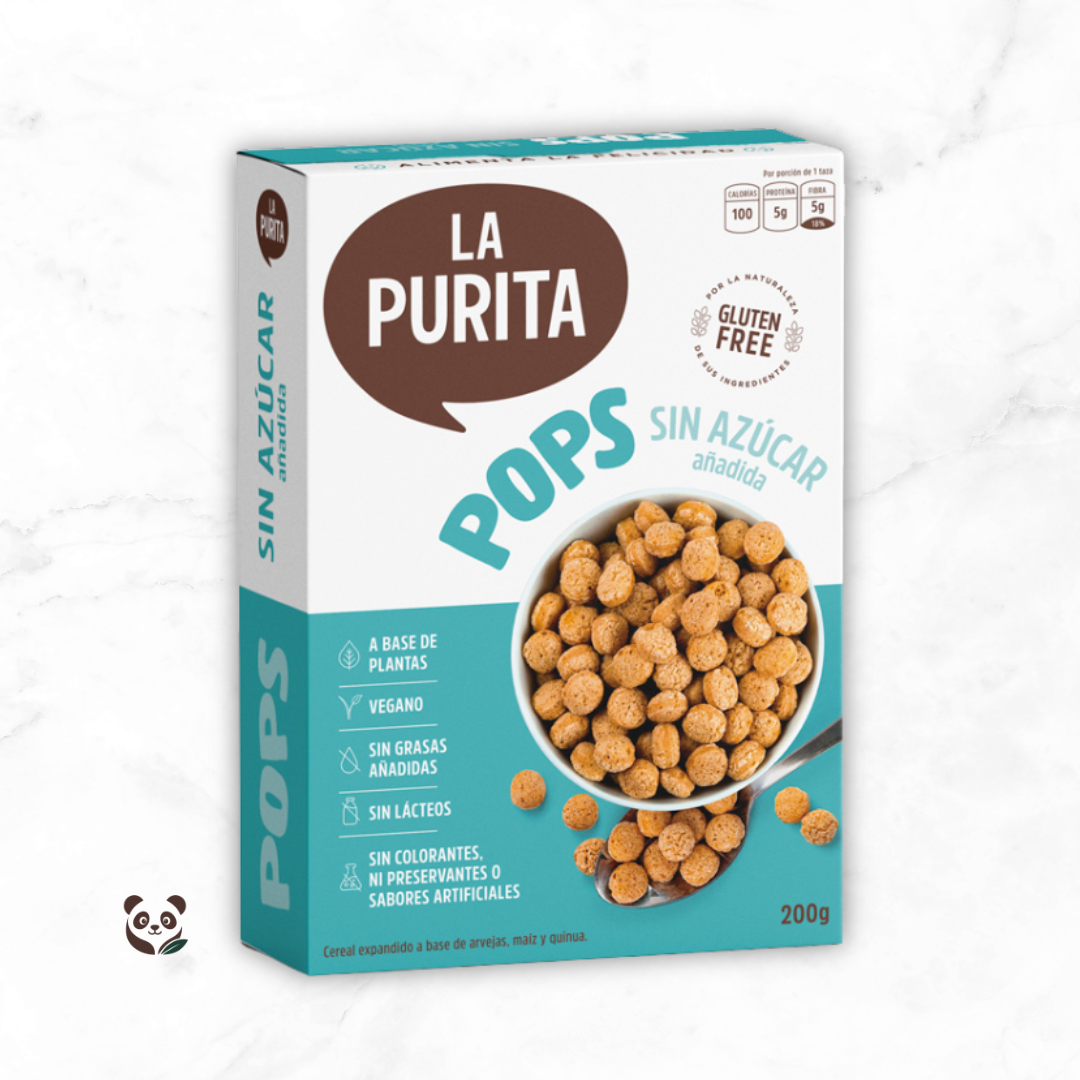 Cereales POPS | Crocantes, nutritivos y libres de gluten La Purita