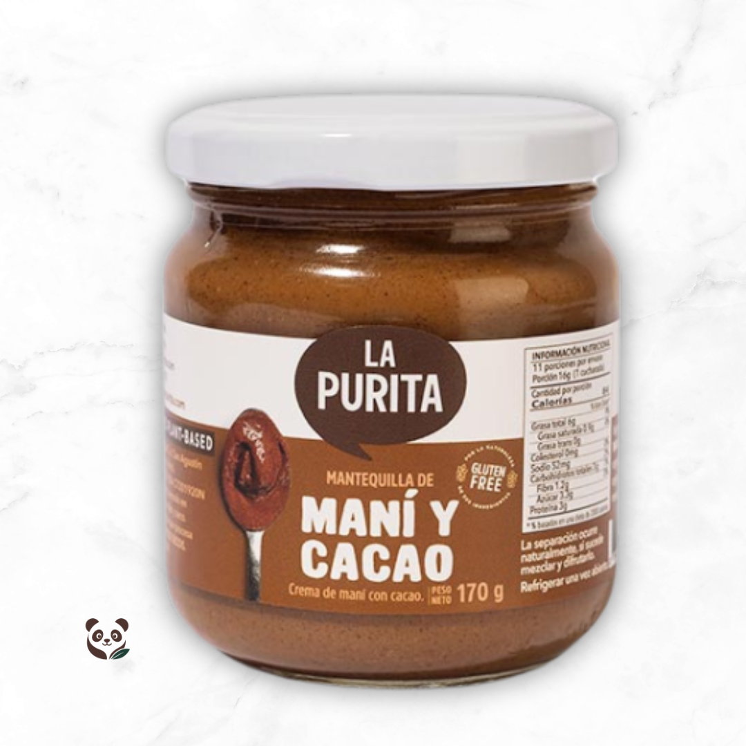 Choco-Maní | Crema natural de maní con cacao y panela La Purita
