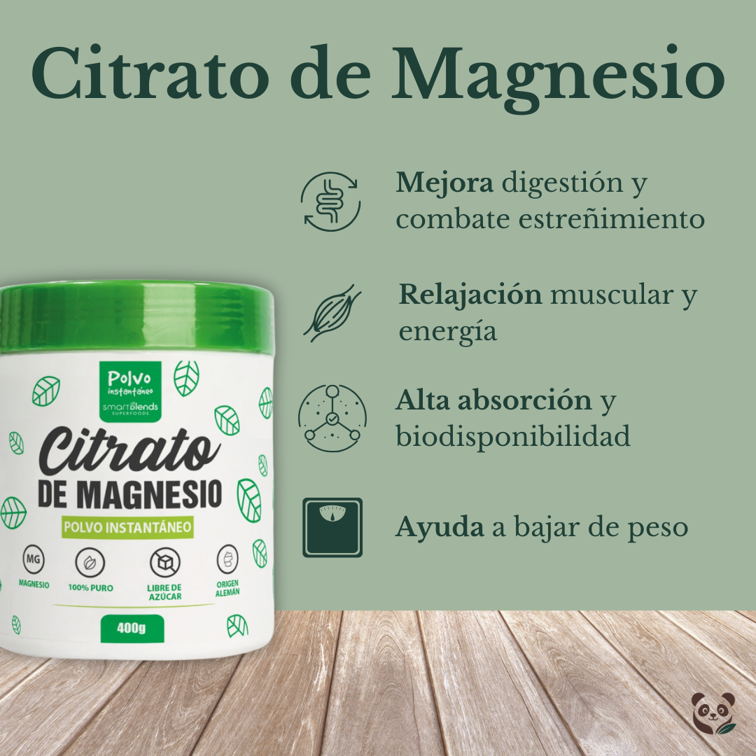 Citrato de Magnesio Puro | Relajación, energía y absorción superior Smartblends