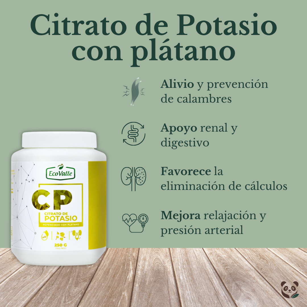 Citrato de Potasio con Plátano | Equilibrio electrolítico y digestión EcoValle