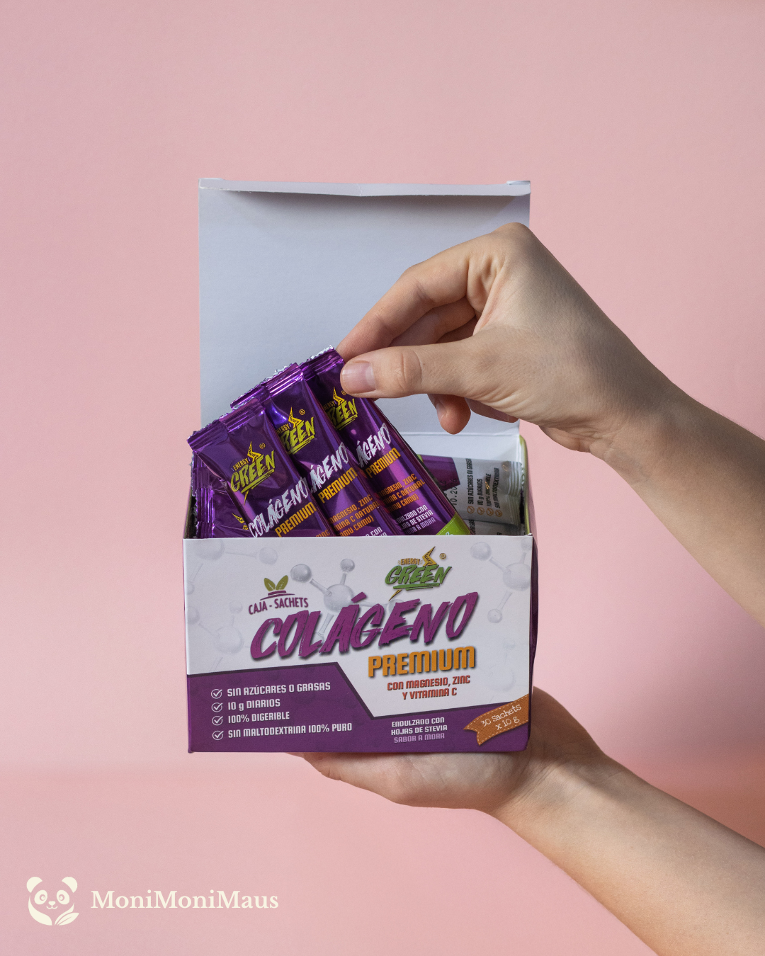 Colágeno Brasileño | Hidrolizado con camu camu, mora y magnesio Energy Green