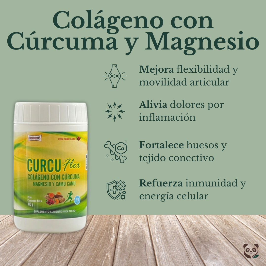 Curcuflex | Colágeno, cúrcuma y magnesio para articulaciones y energía Oriundo's