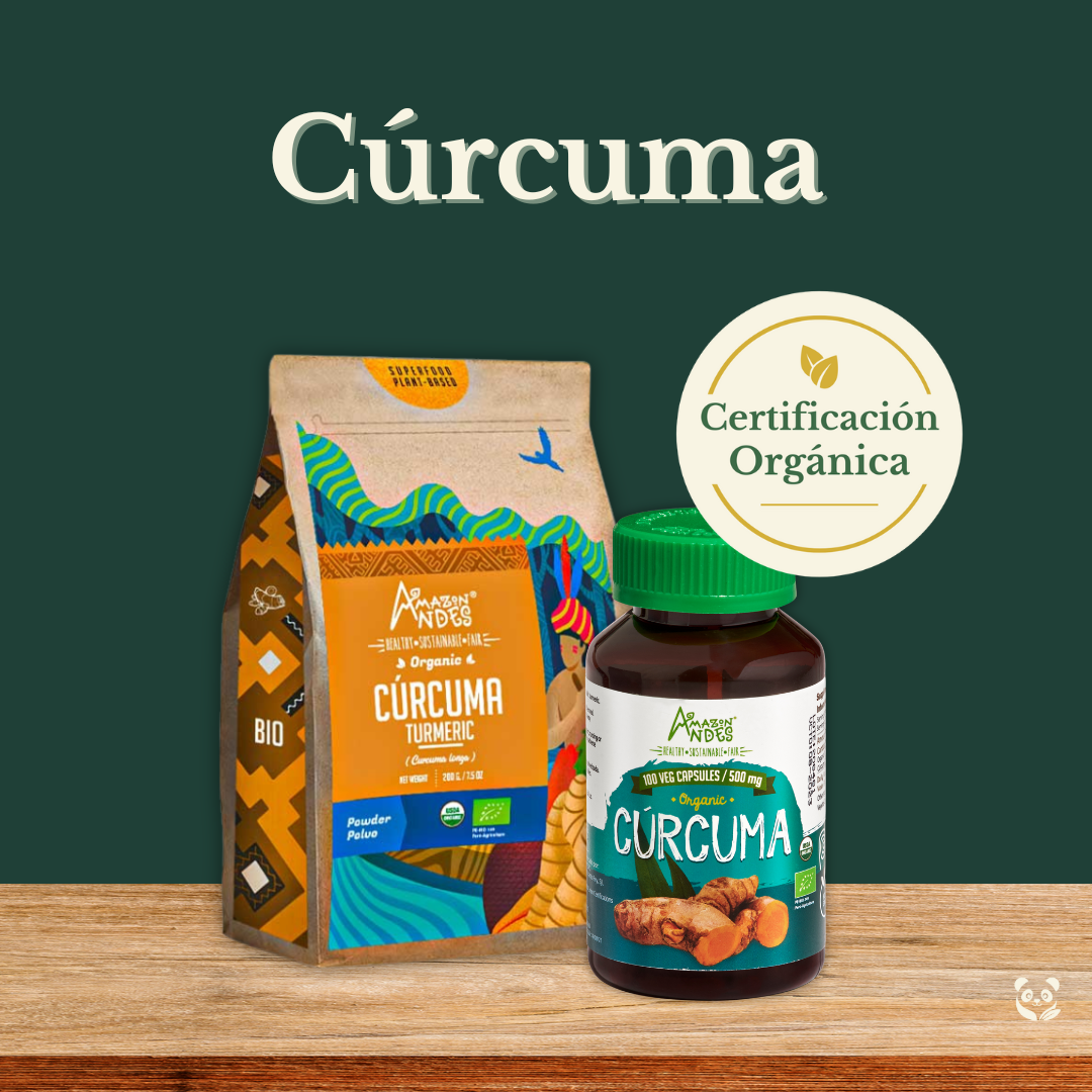 Cúrcuma Pura Orgánica | Antiinflamatorio y analgésico natural Amazon Andes