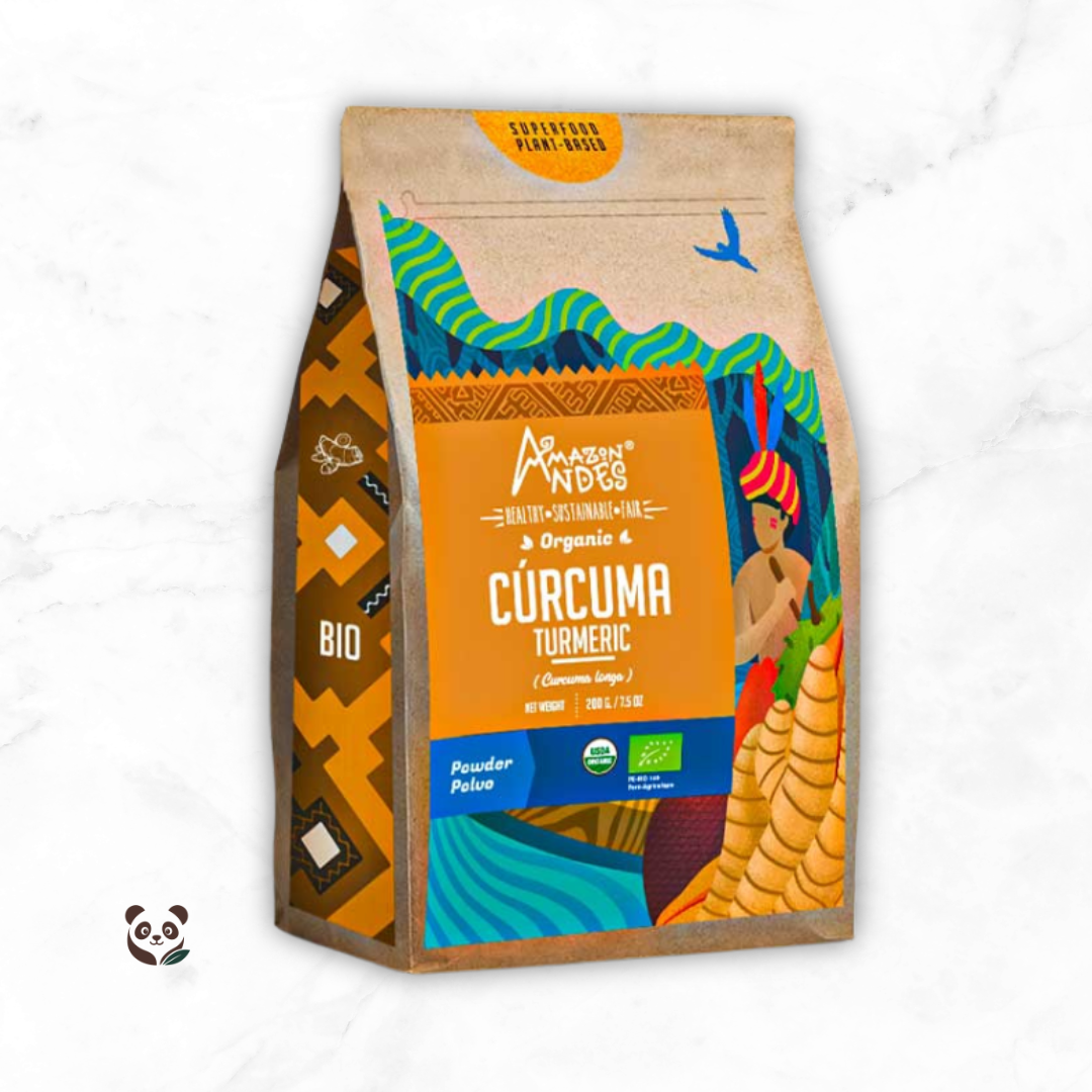 Cúrcuma Pura Orgánica en Polvo | Antiinflamatorio y analgésico natural Amazon Andes