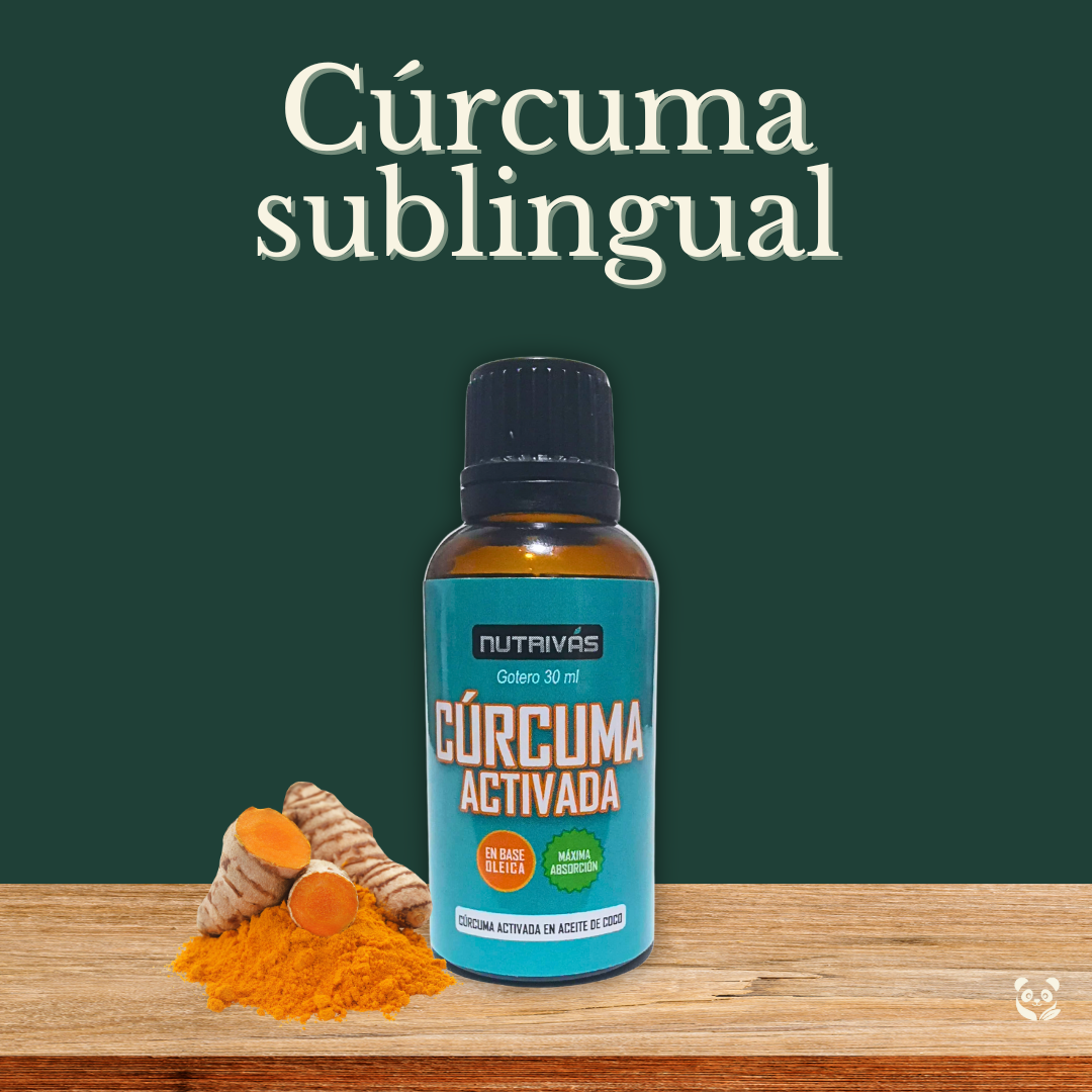 Cúrcuma Sublingual | Antiinflamatorio y analgésico de acción rápida Nutrivás