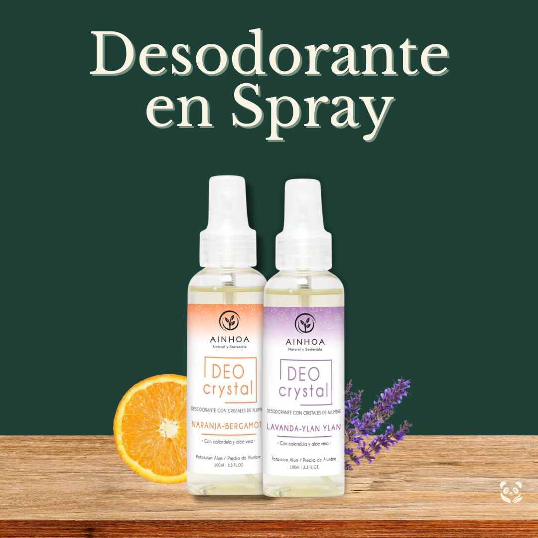 Desodorante Natural en Spray | Alumbre + Aceites Esenciales Ainhoa