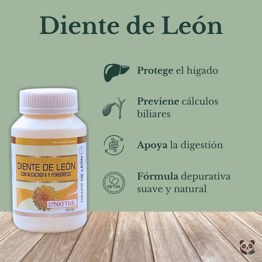 Diente de León + Alcachofa | Protección hepática y vesícula sana D' Nattive