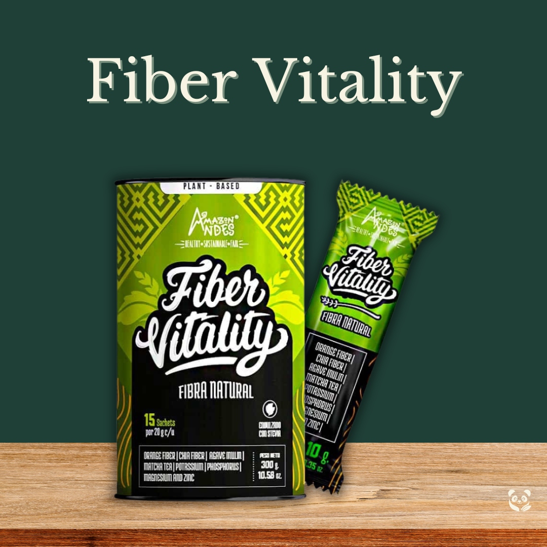 Fiber Vitality | Fibra vegetal con matcha y citrato de magnesio Amazon Andes