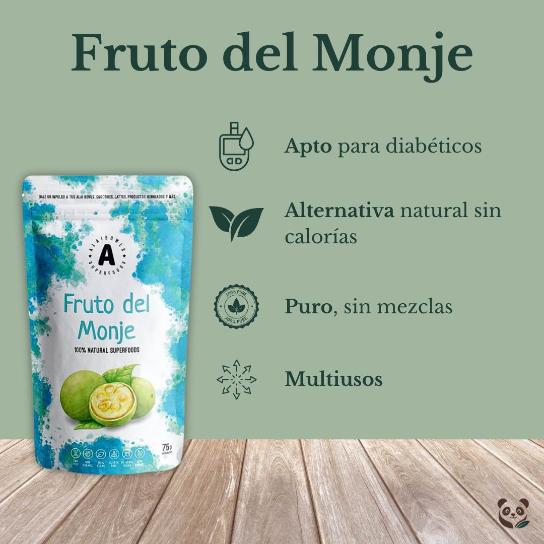 Fruto del Monje Puro | Endulzante natural sin calorías Alaibowls