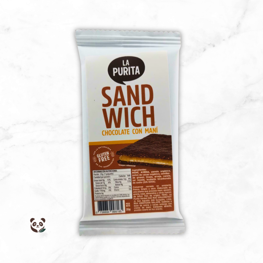 Sándwich de Galleta de Avena | Rellenos naturales y sin gluten La Purita