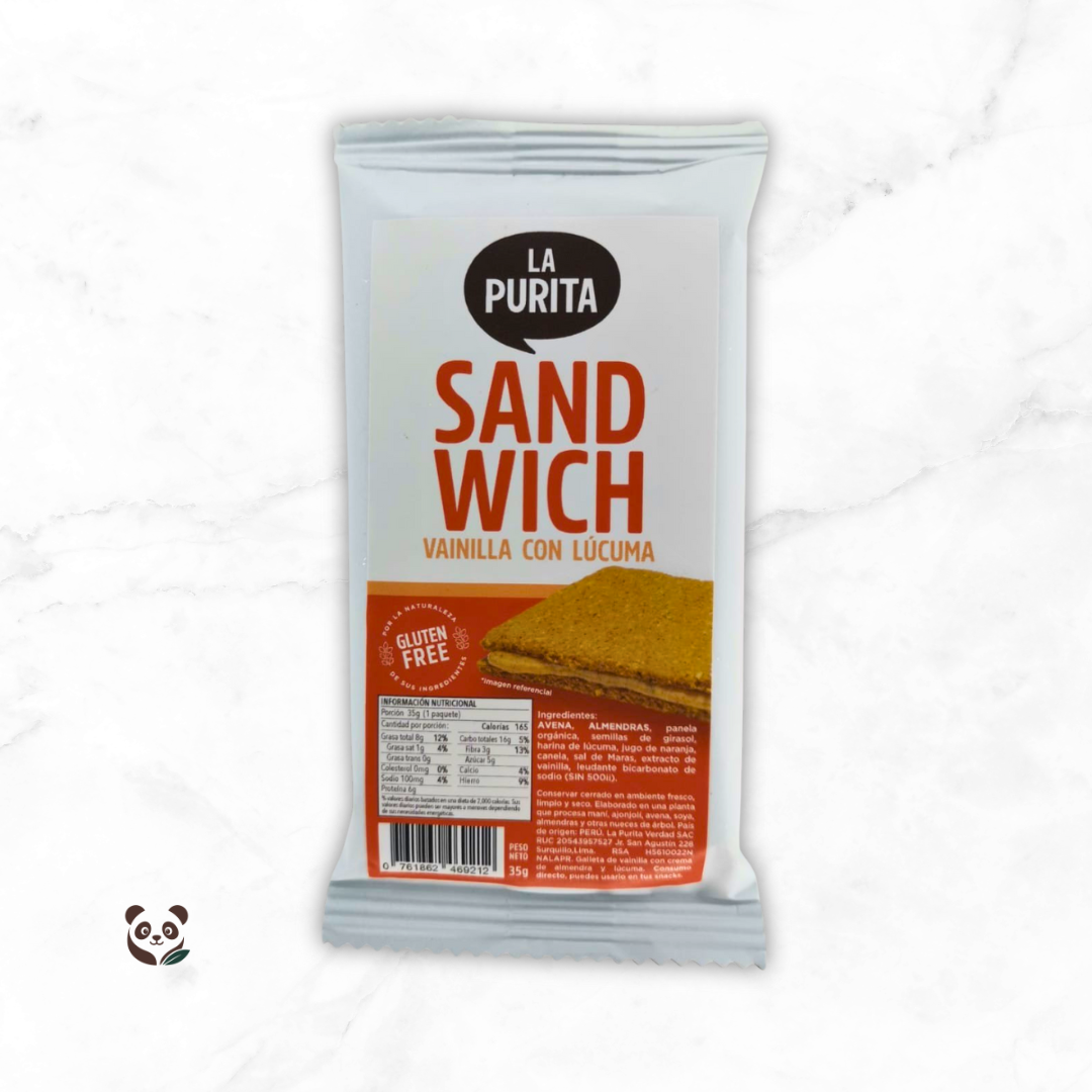 Sándwich de Galleta de Avena | Rellenos naturales y sin gluten La Purita