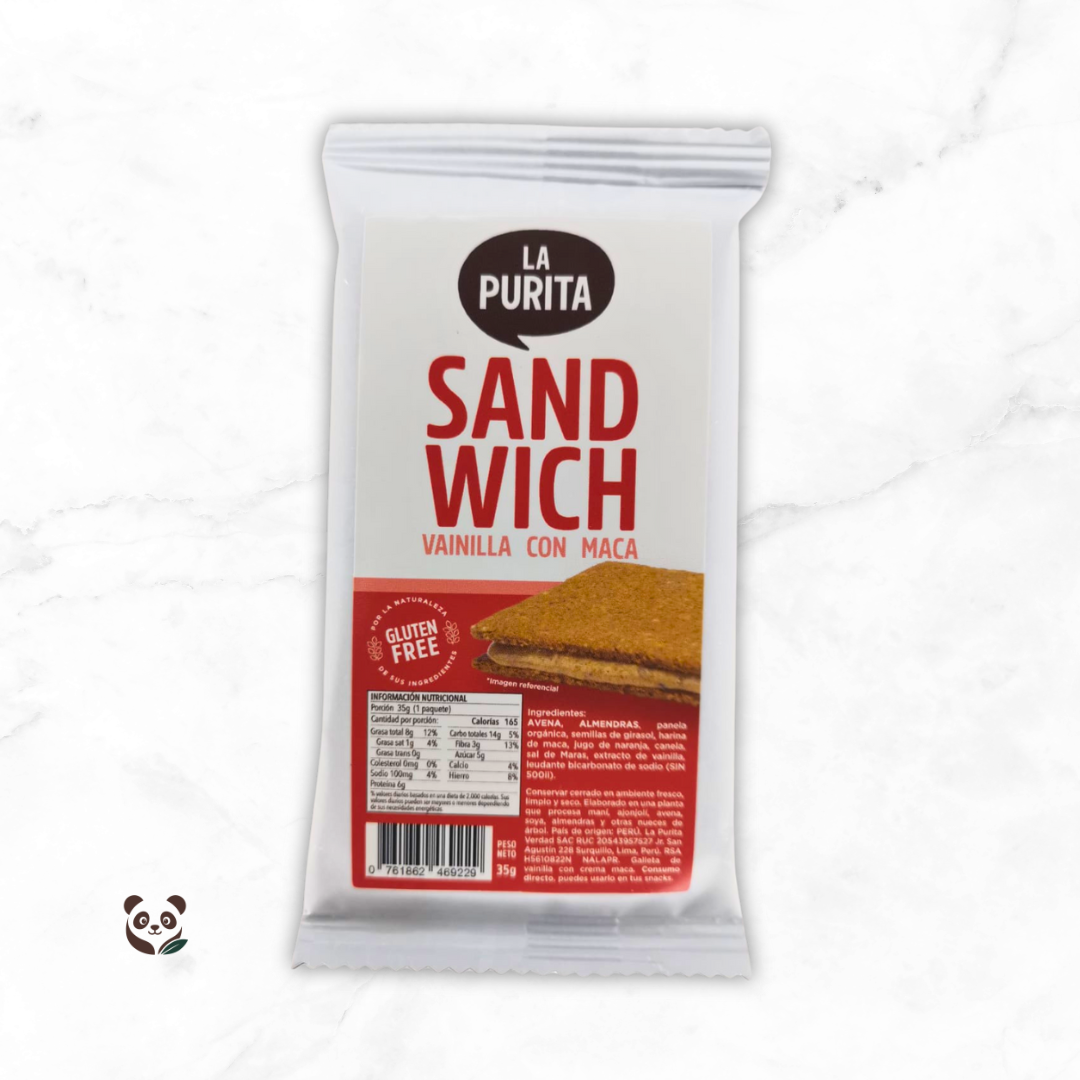 Sándwich de Galleta de Avena | Rellenos naturales y sin gluten La Purita
