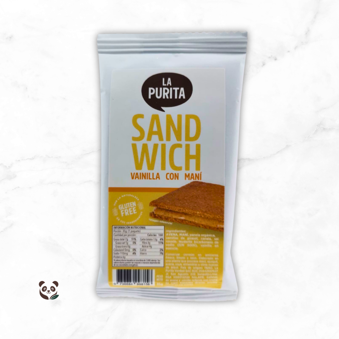 Sándwich de Galleta de Avena | Rellenos naturales y sin gluten La Purita