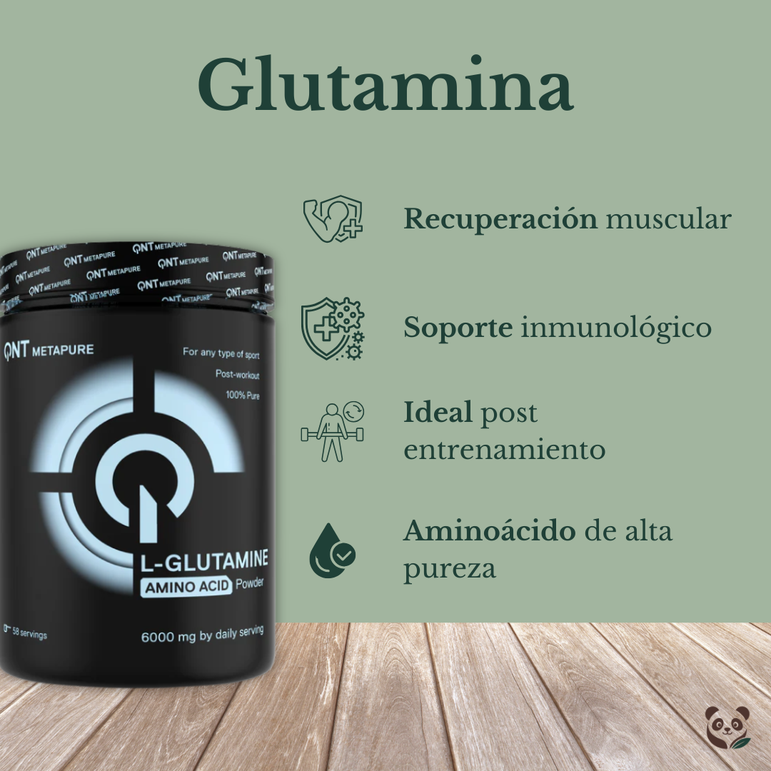 L-Glutamina 6000 mg en Polvo | Recuperación y Soporte Muscular QNT