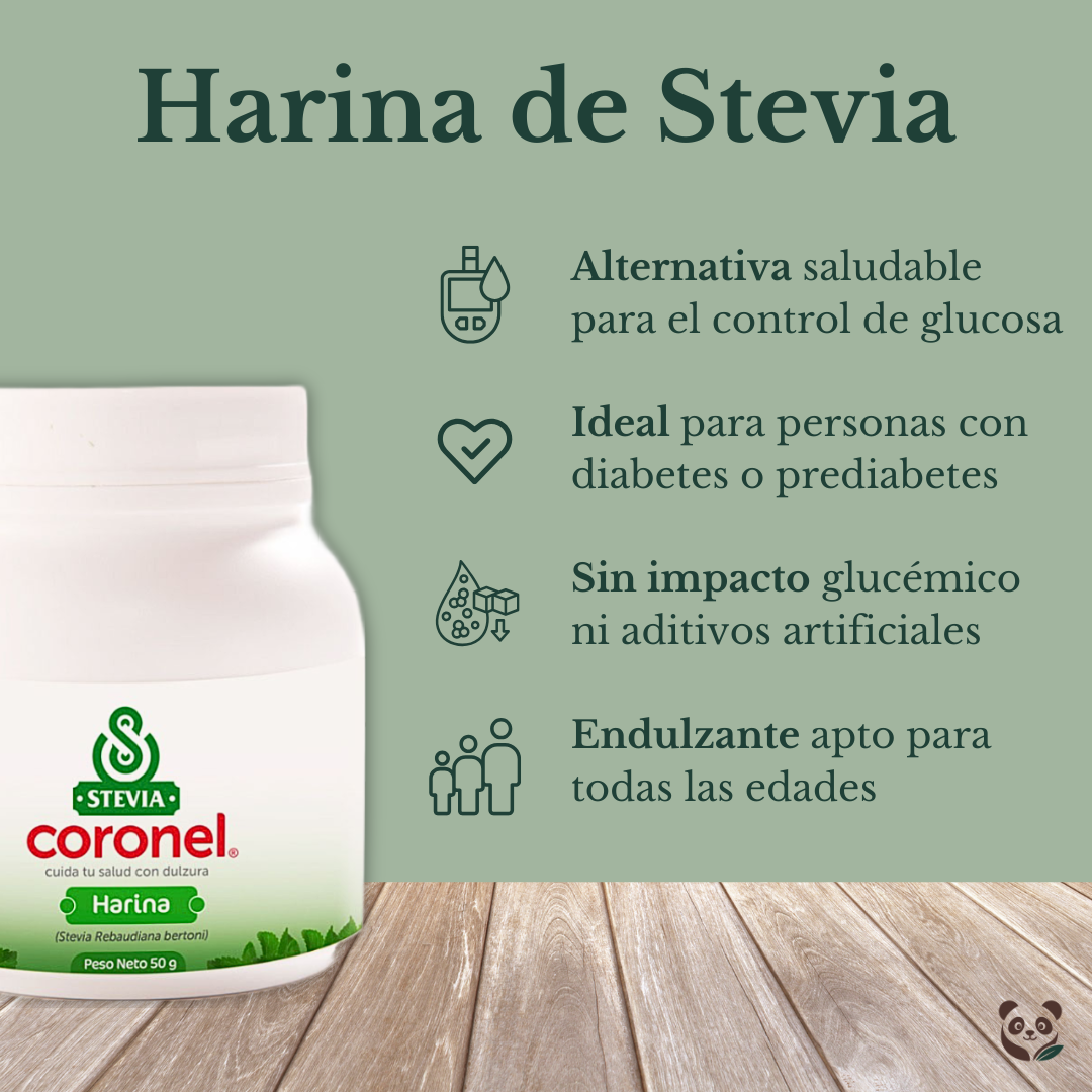 Harina de Stevia | Endulzante natural en su forma más pura Stevia Coronel