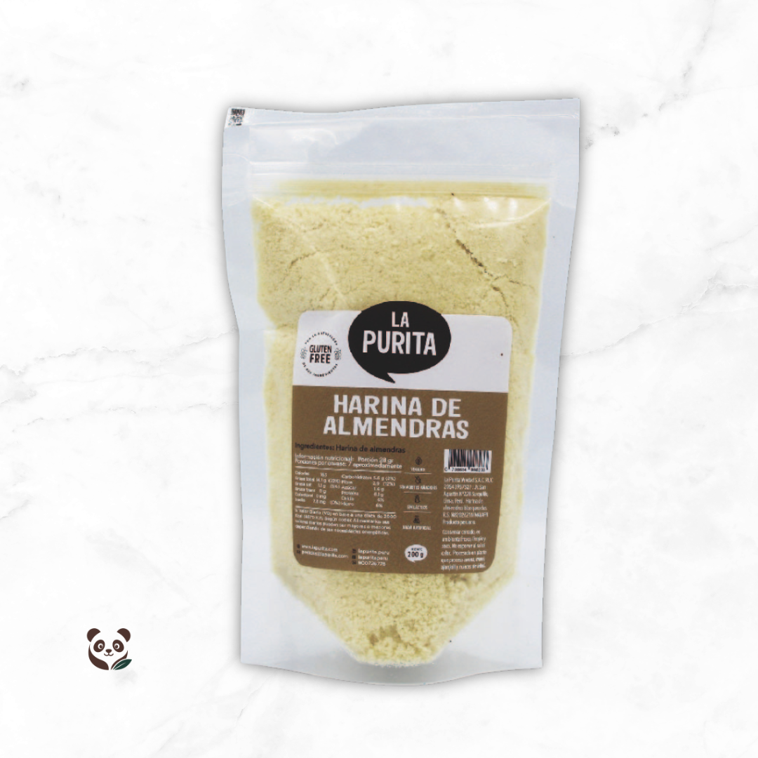 Harina de Almendras | Nutrición sin gluten para tus recetas saludables La Purita