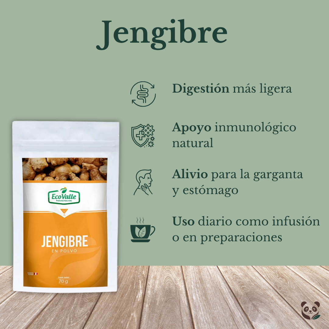 Jengibre Natural | Digestión, energía y defensa diaria EcoValle