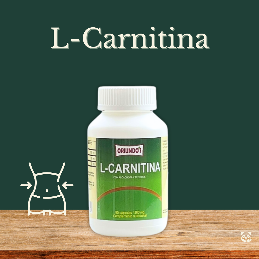 L-Carnitina + Alcachofa + Té Verde | Quema grasa natural Oriundo's