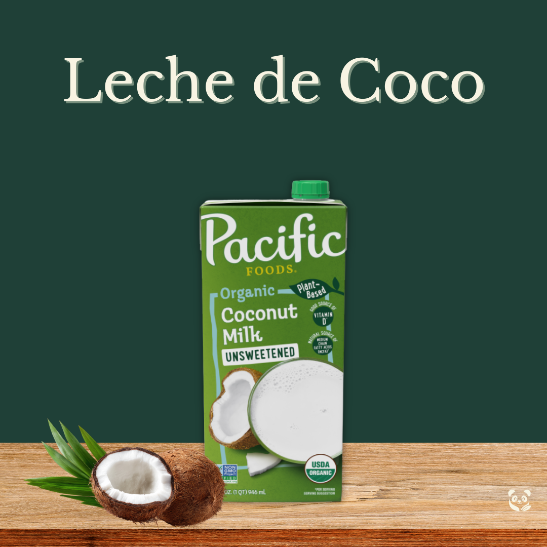 Leche de Coco orgánica sin azúcar| Bebida vegetal instantánea Pacific Foods