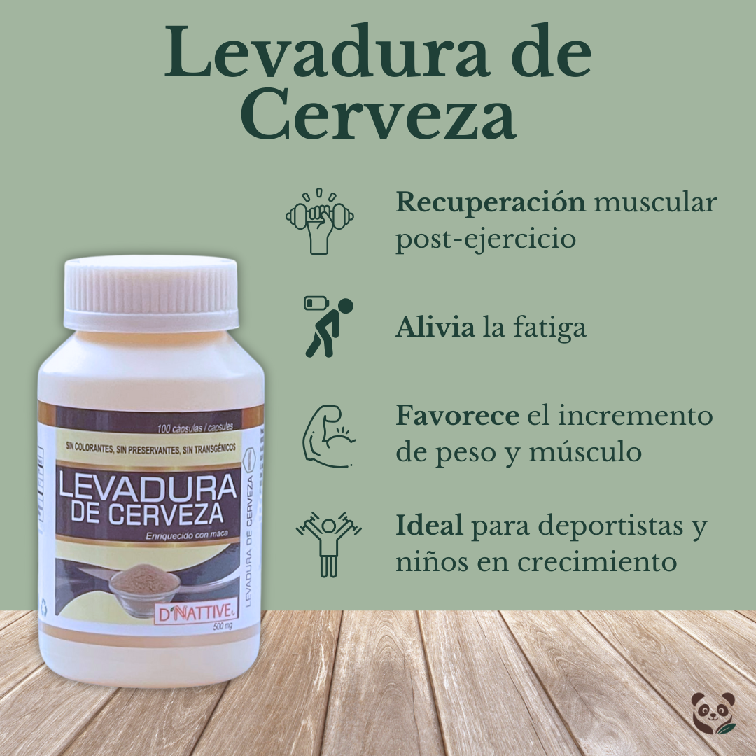 Levadura de Cerveza + Maca | Energía, hierro y regeneración muscular Nutrivás, D' Nattive