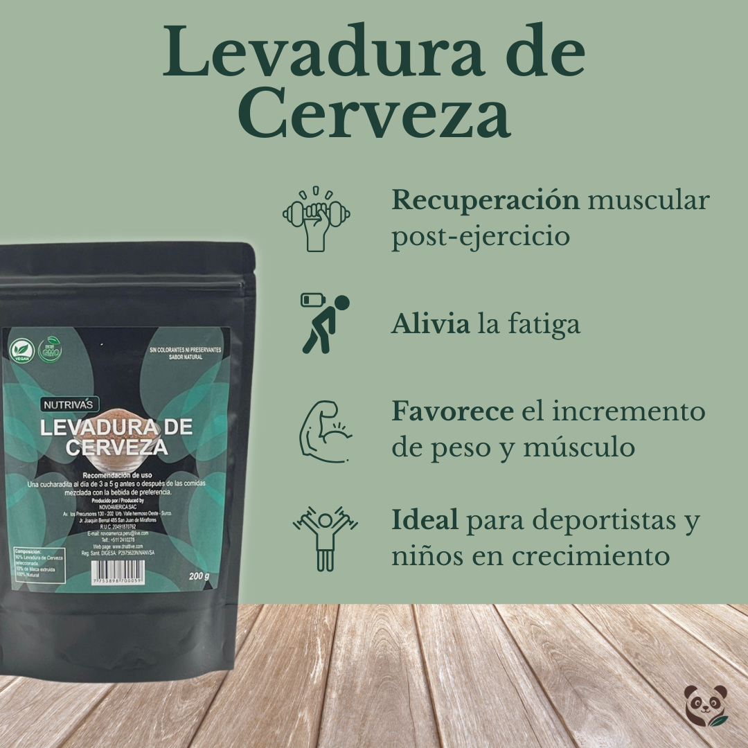 Levadura de Cerveza | Energía y apoyo muscular Nutrivás, D' Nattive