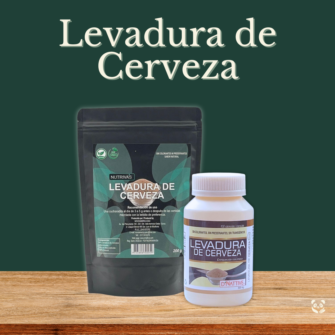 Levadura de Cerveza + Maca | Energía, hierro y regeneración muscular Nutrivás, D' Nattive