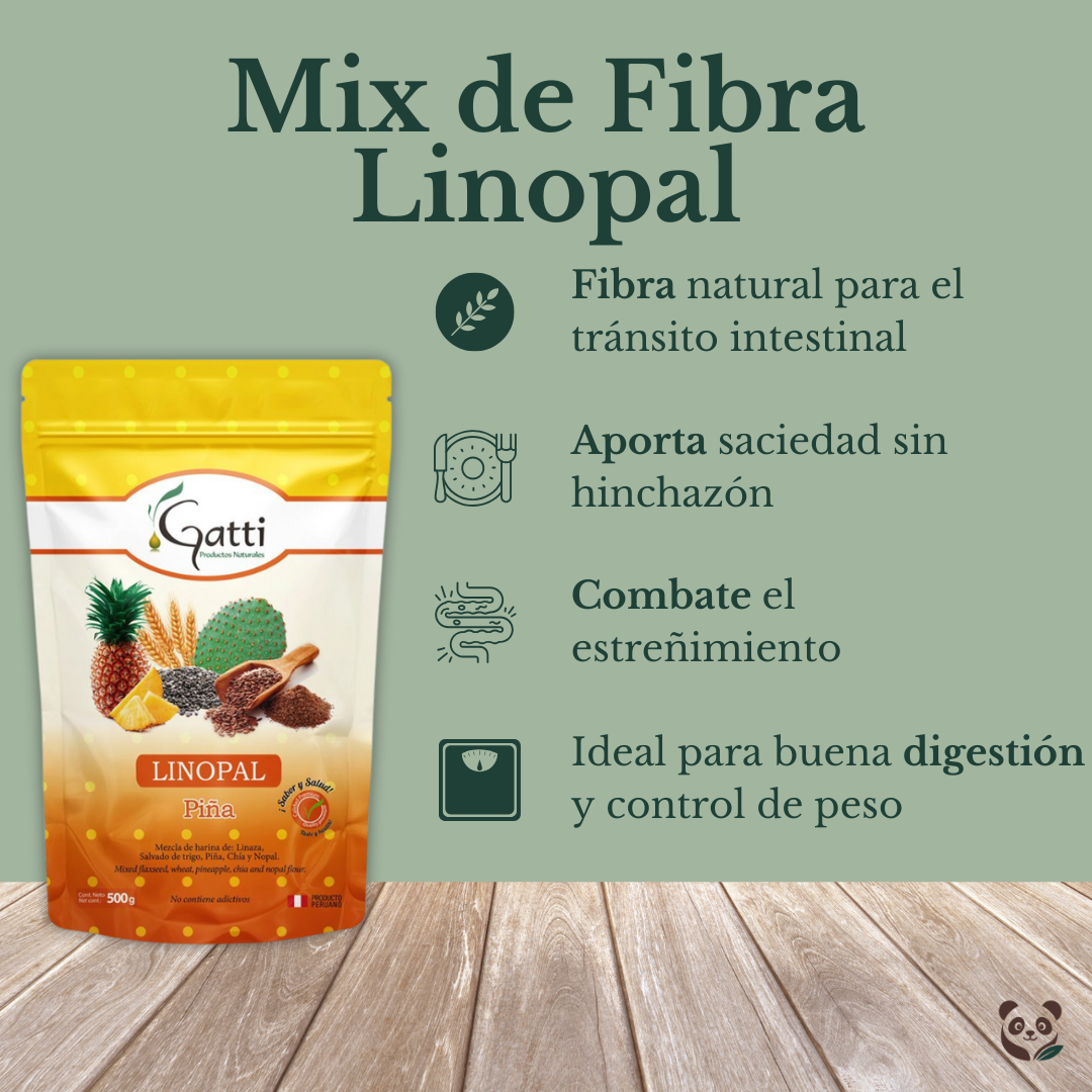 Mix de Fibra Linopal | Digestión natural con linaza, nopal y frutas Gatti