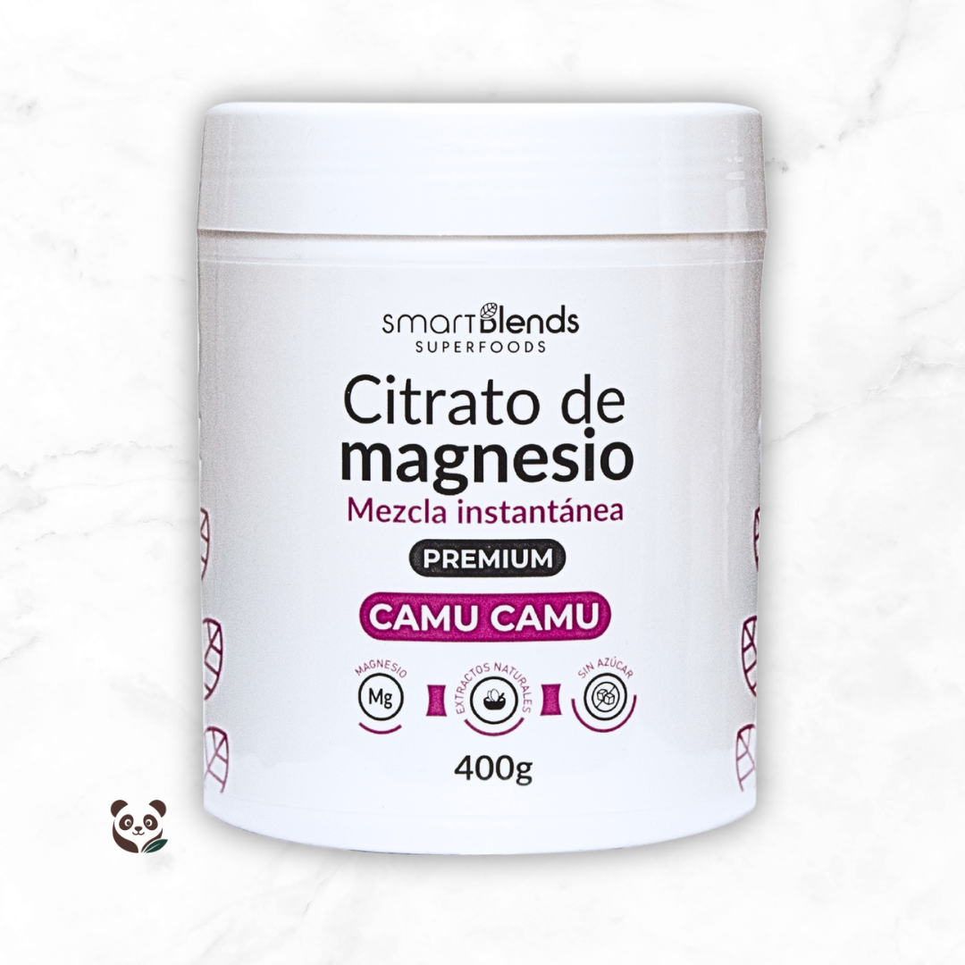 Citrato de Magnesio Premium con Camu Camu | Magnesio con vitamina C de alta absorción Smartblends