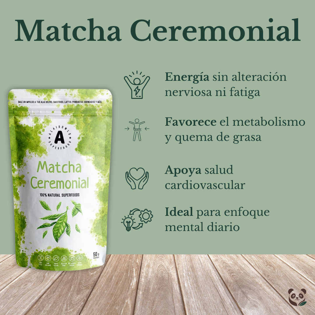 Matcha Ceremonial japonés | Energía celular y enfoque mental Alaibowls
