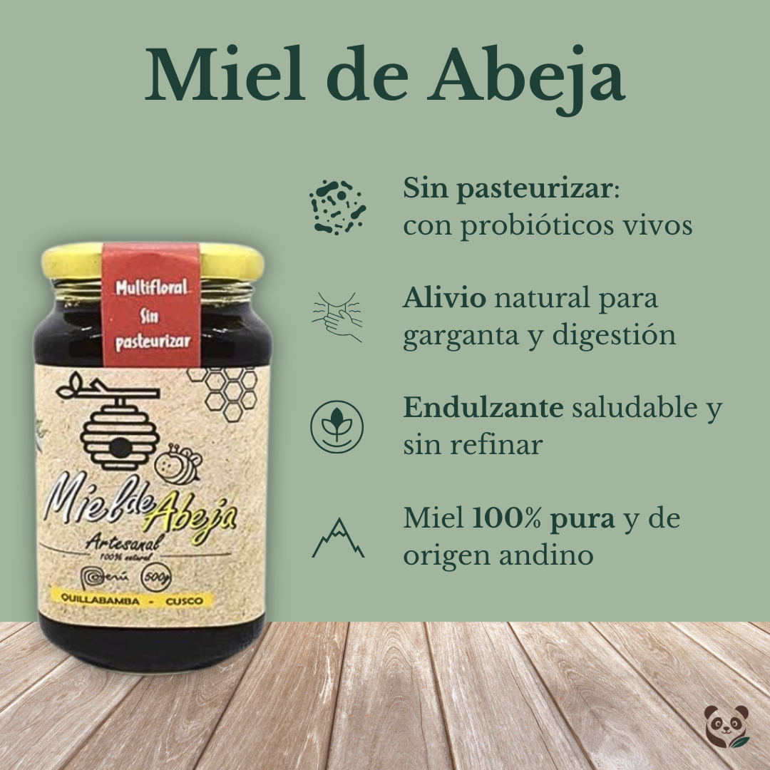 Miel de Abeja sin Pasteurizar | Cosecha natural de Quillabamba Calypso
