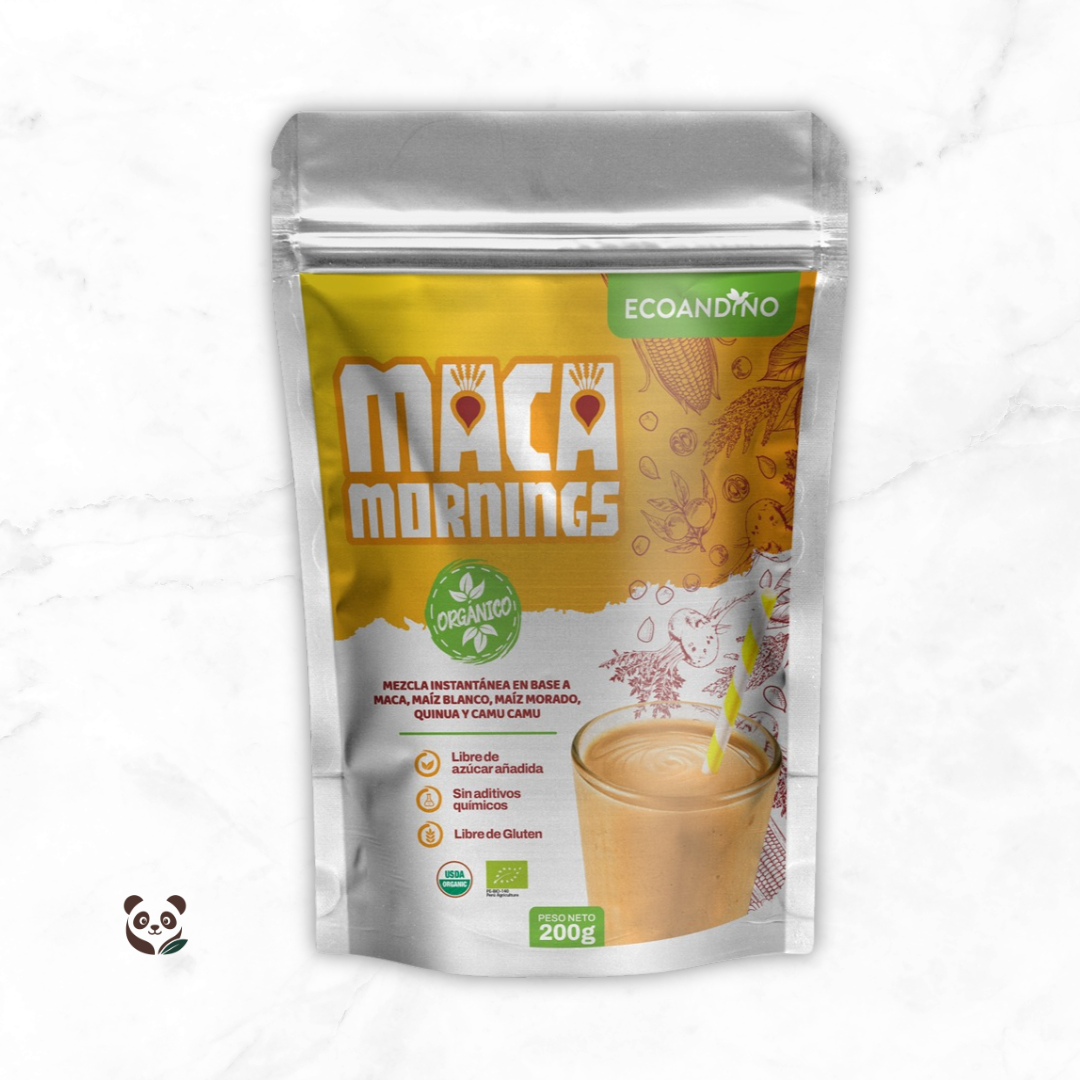 Mornings Orgánico | Mix instantáneo de superalimentos para comenzar tu día Ecoandino