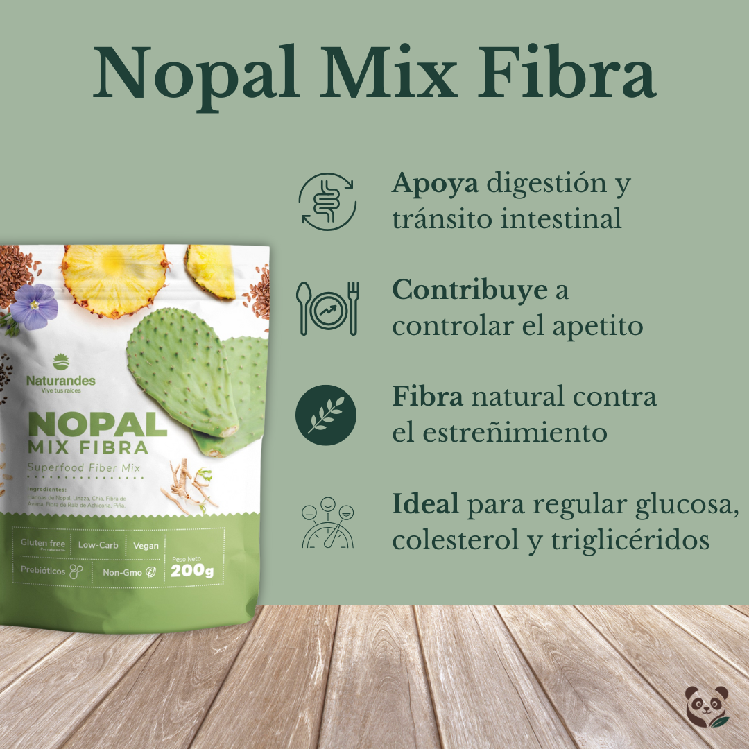 Nopal Mix Fibra | Digestión ligera y saciedad natural con fibra vegetal Naturandes