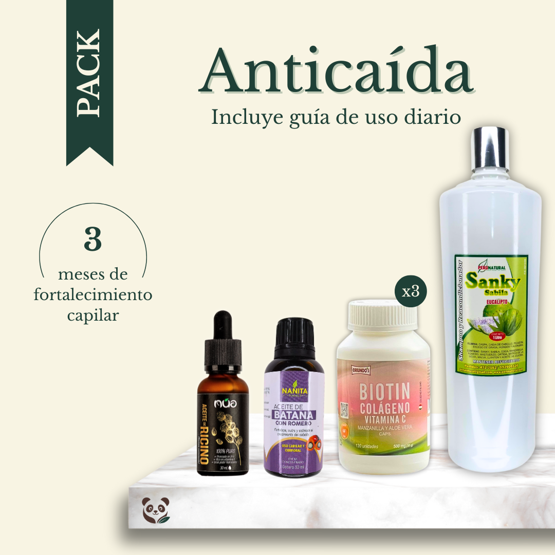 Pack Anticaída | 3 meses de fortalecimiento capilar MoniMoniMaus