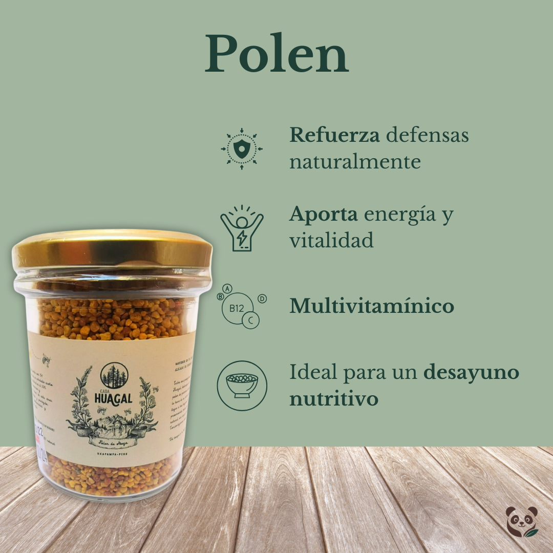 Polen Natural de Oxapampa | Energía, defensas y nutrición desde la colmena Huagal