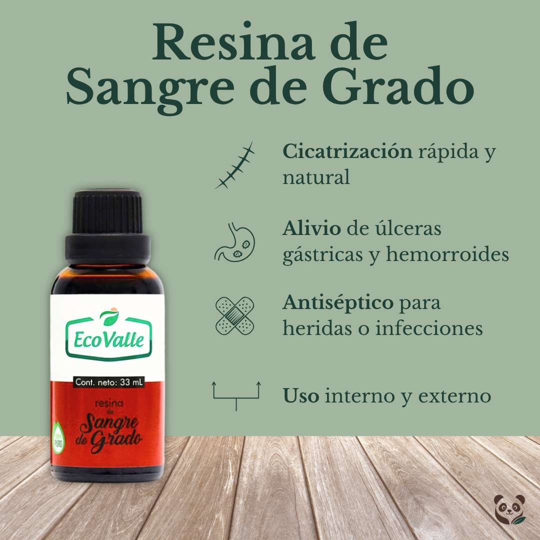 Resina de Sangre de Grado | Cicatrizante natural y regeneración interna EcoValle