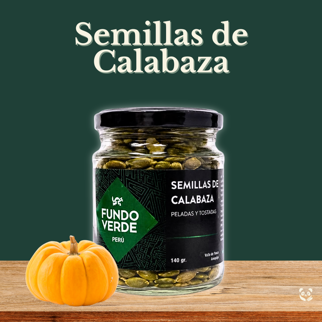 Semillas de Calabaza peladas y tostadas | Snack sabroso y nutritivo Fundo Verde
