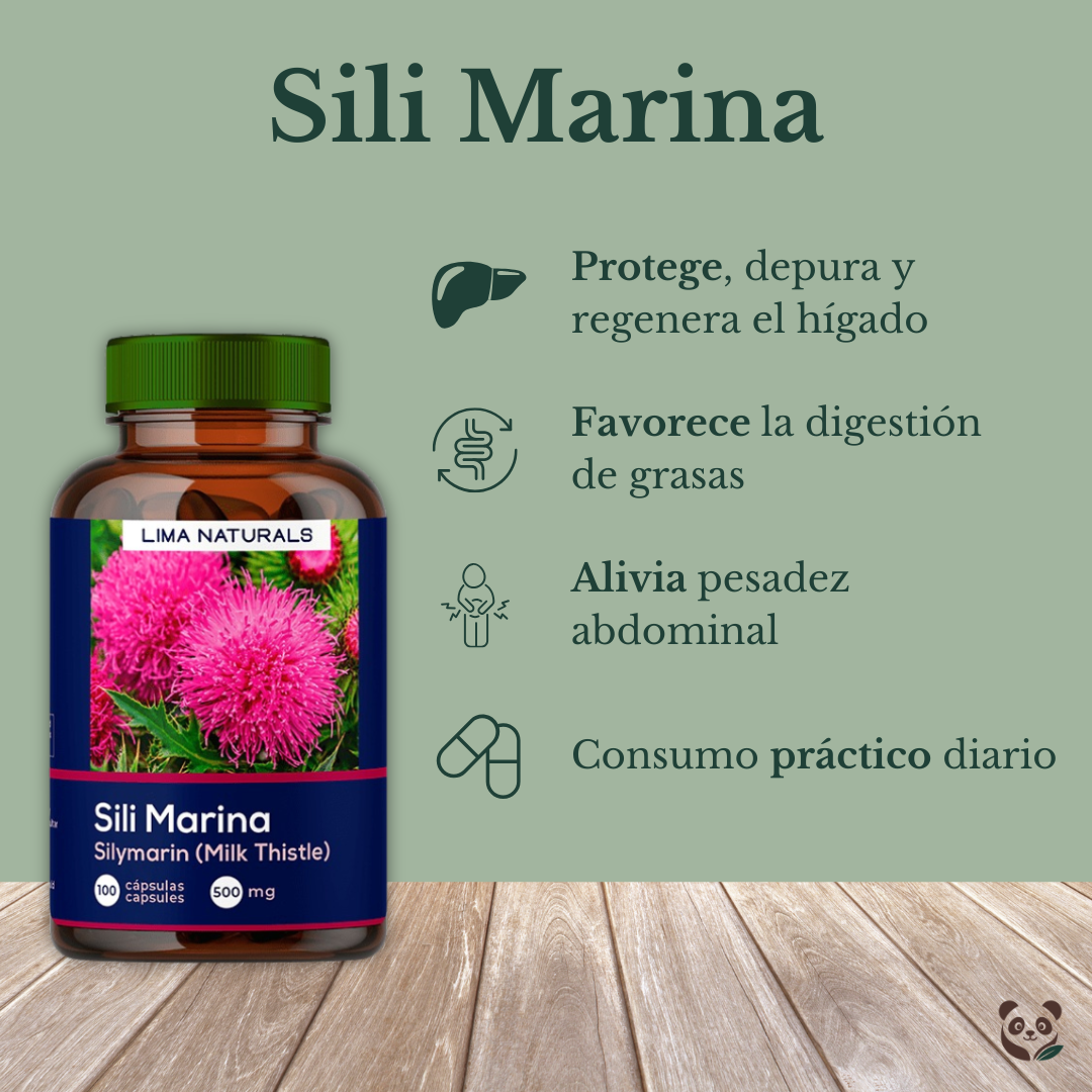 Silimarina | Detox hepático con cardo mariano y alcachofa Lima Naturals