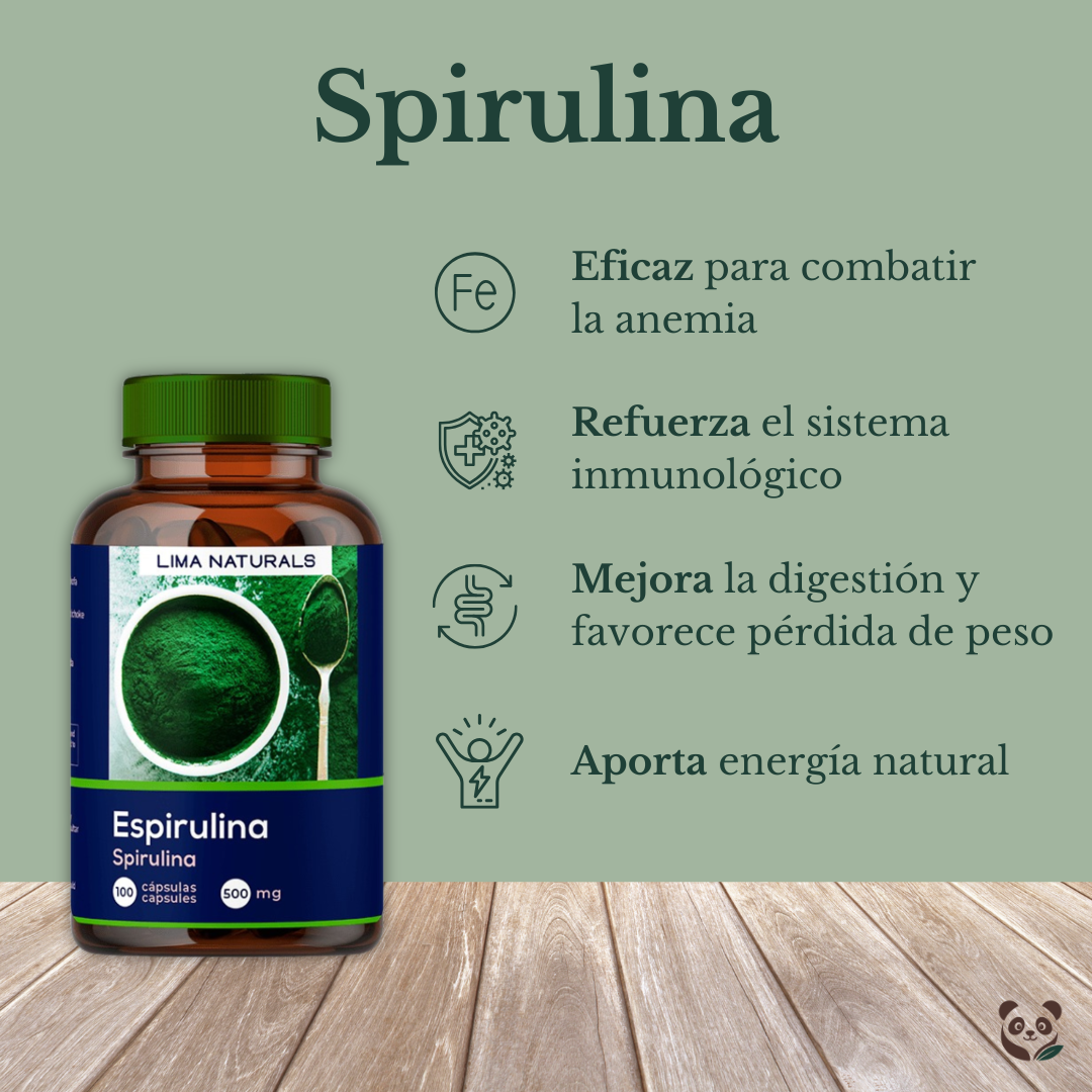 Espirulina con Alcachofa & Berros | Energía y Bienestar Natural Lima Naturals